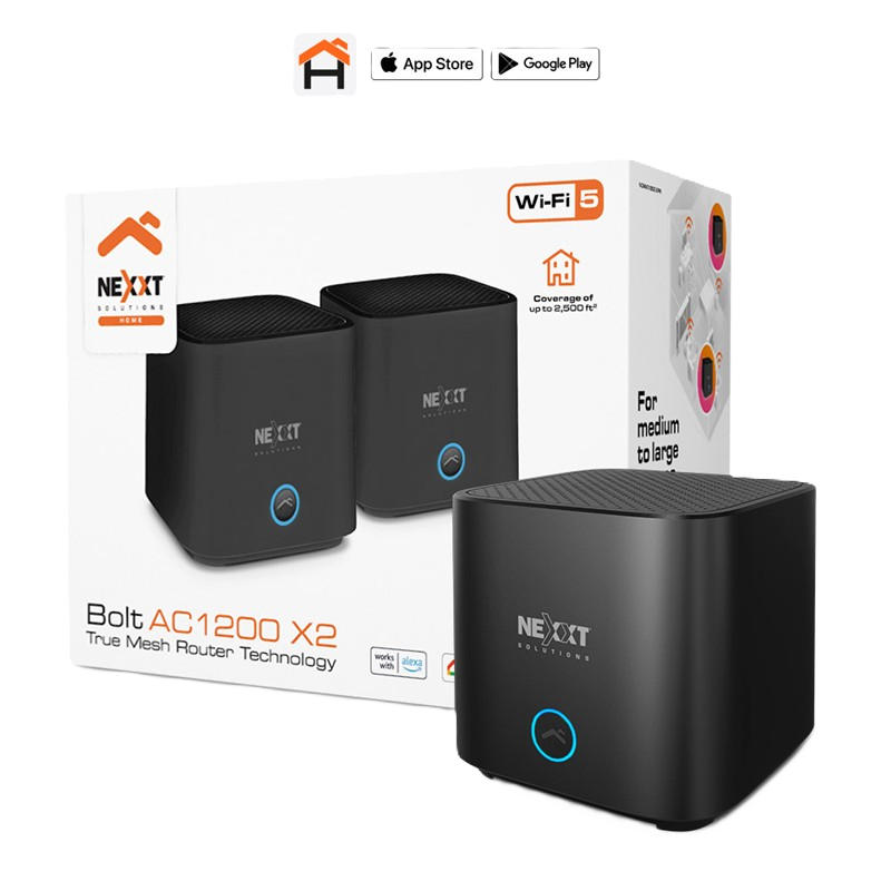 Sistema Inalámbrico Mesh de 2 Nodos Nexxt Bolt AC1200 Negros