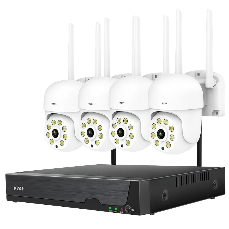 Kit DVR de Video Seguridad VTA+ Quartic con 4 Cámaras Inalámbricas
