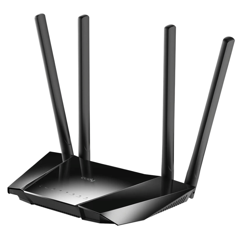 Router Cudy LT400_AU V2.0 4G LTE N300 de 4 Antenas Color Negro