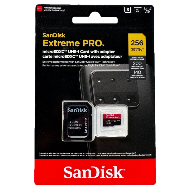 Memoria MicroSDXC UHS-I SanDisk Extreme Pro de 256 GB 