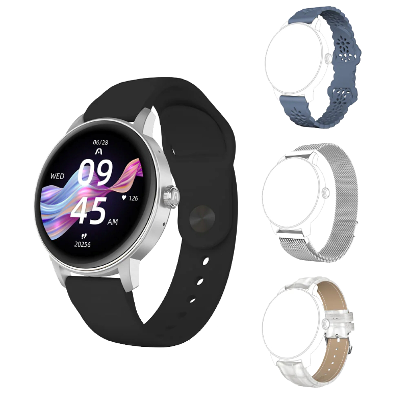 Smart Watch Argom Tech SkeiWatch C30 de Color Plateado