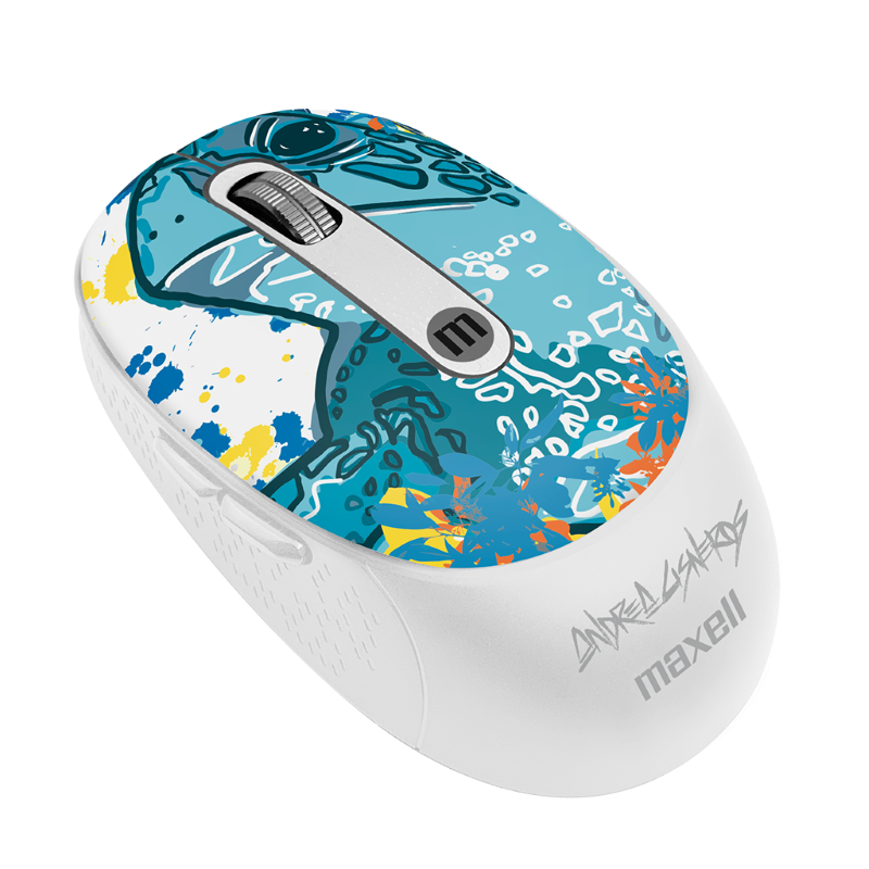 Mouse Inalámbrico Maxell Wild Edition Print Turtle Edición Tortuga
