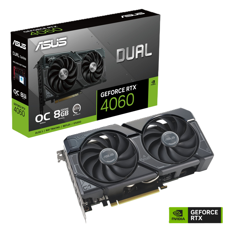 Tarjeta de Video Asus Dual de 8 GB Nvidia GeForce RTX 4060