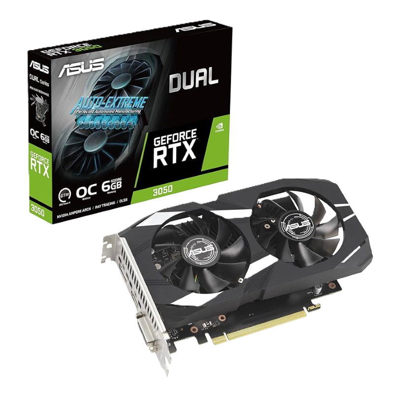 Tarjeta de Video Asus Dual de 6 GB Nvidia GeForce RTX 3050 