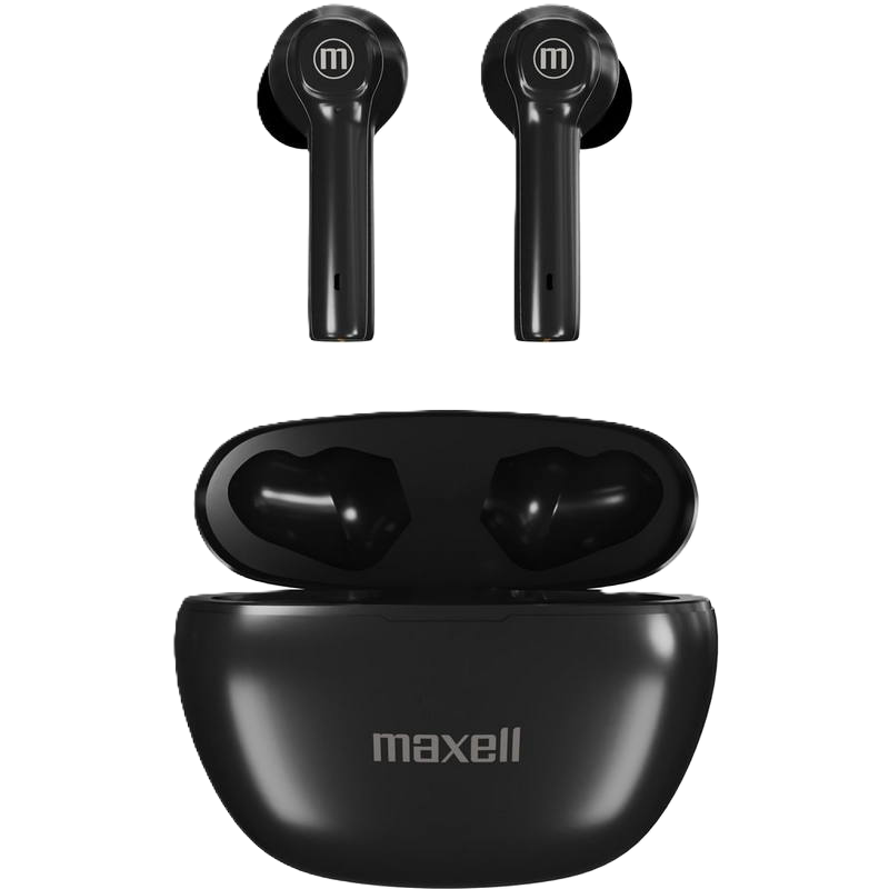 Audífonos Bluetooth Maxell Dynamic+ Black de Color Negro