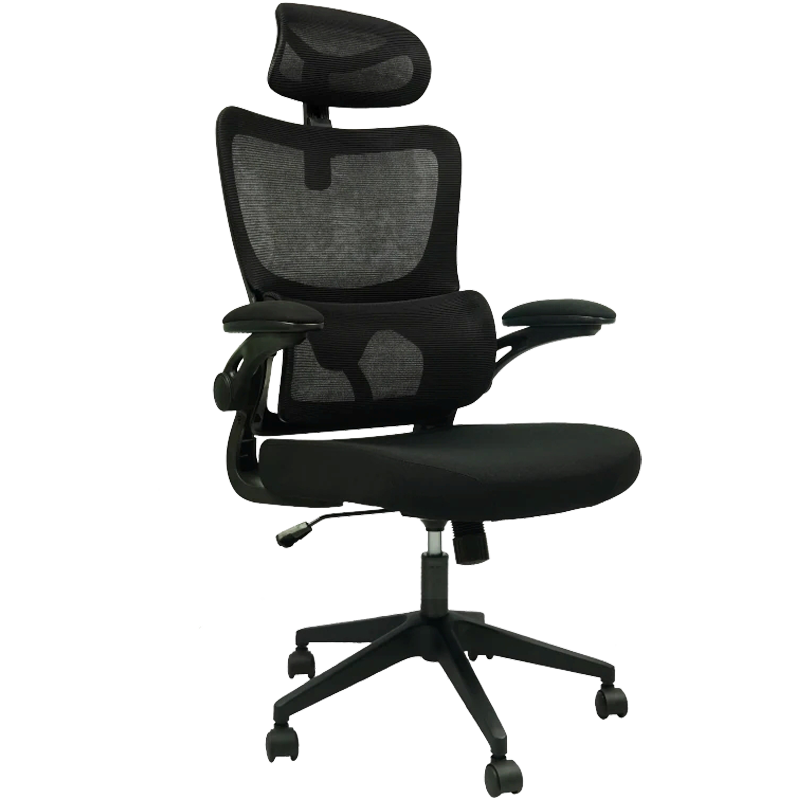 Silla Ejecutiva Ergonómica Ferrini FE-SS8028B de Color Negro
