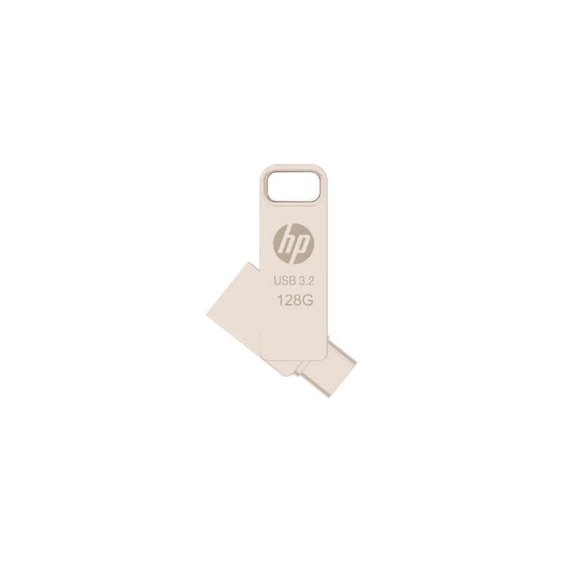 Memoria USB-A 3.2 y USB-C OTG x206C HP de 128 GB Plateada