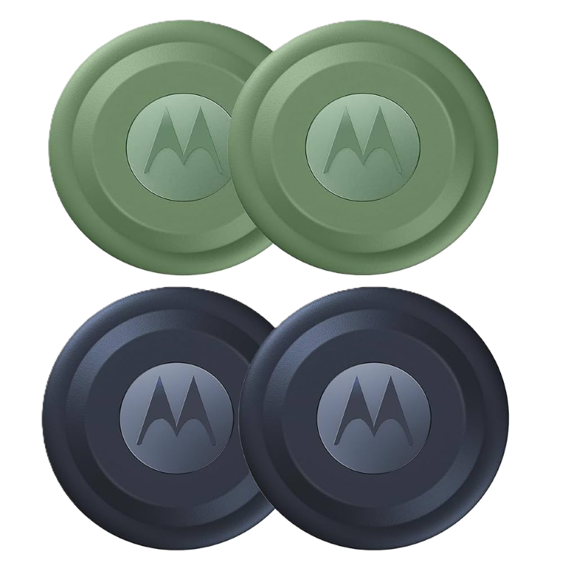 Kit de 4 Detectores GPS Moto Tag Motorola Color Blueberry y Jade