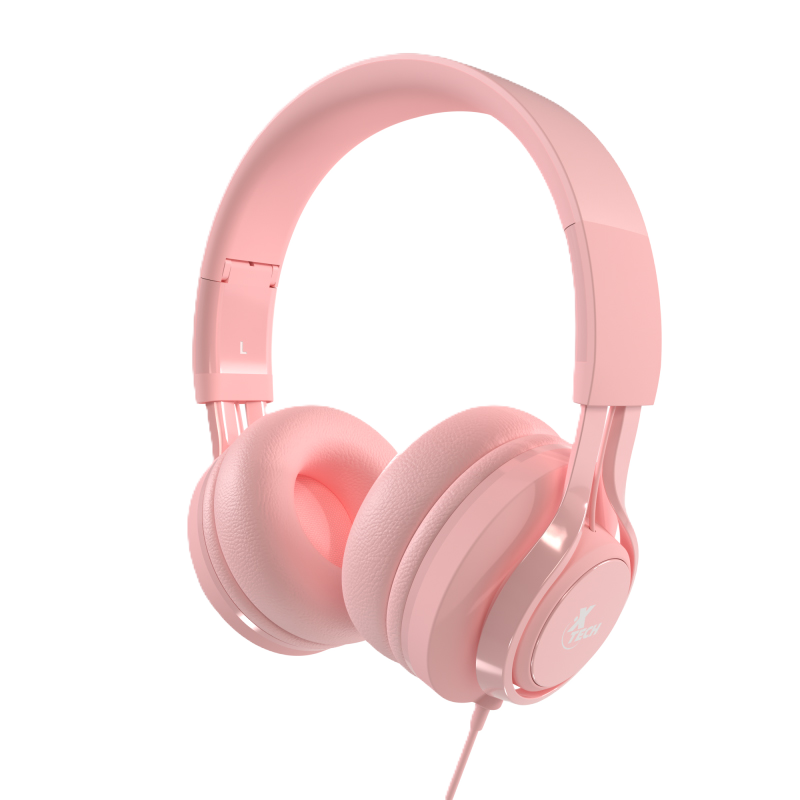 Audífonos Xtech Cutie con Cable Color Rosado