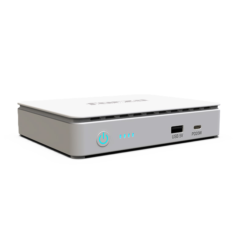 Mini UPS PoE y Cargador Portátil Power Bank Forza de Batería de Litio
