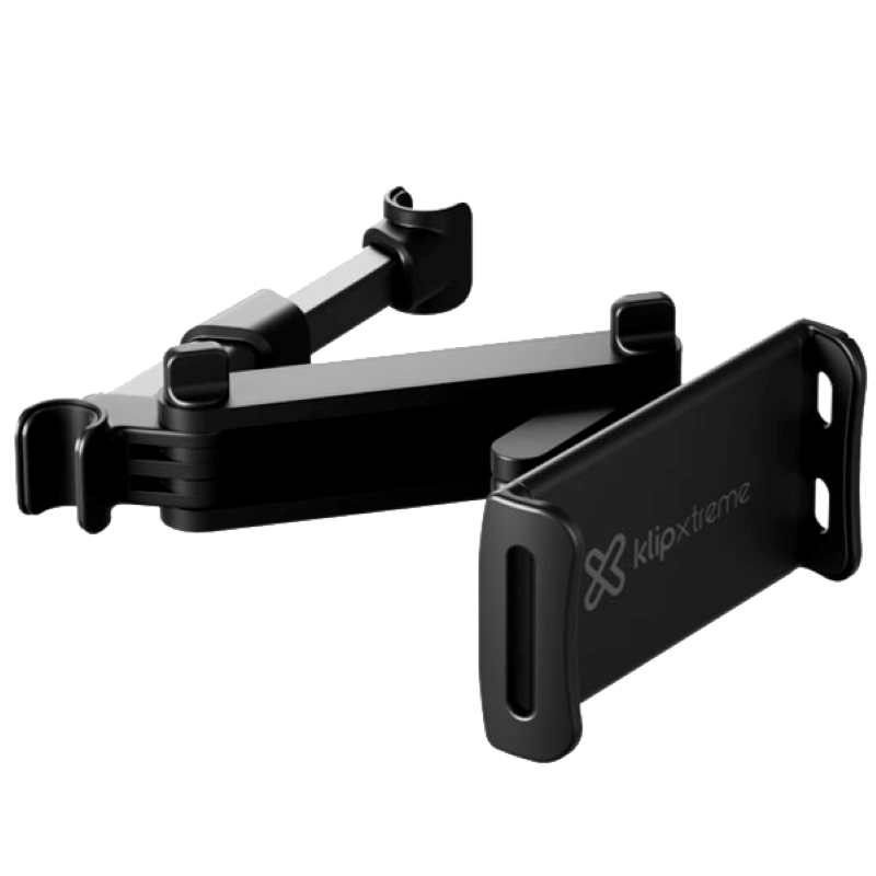 Soporte Klip Xtreme Expandible, Inclinable y Giratorio para Reposacabezas de Automóvil 