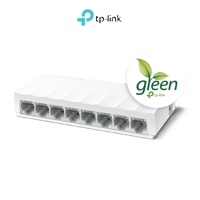 ​​​Switch de Red TP-Link LS1008(UN) Ver:2.0 de 8 Puertos Ethernet de Color Blanco