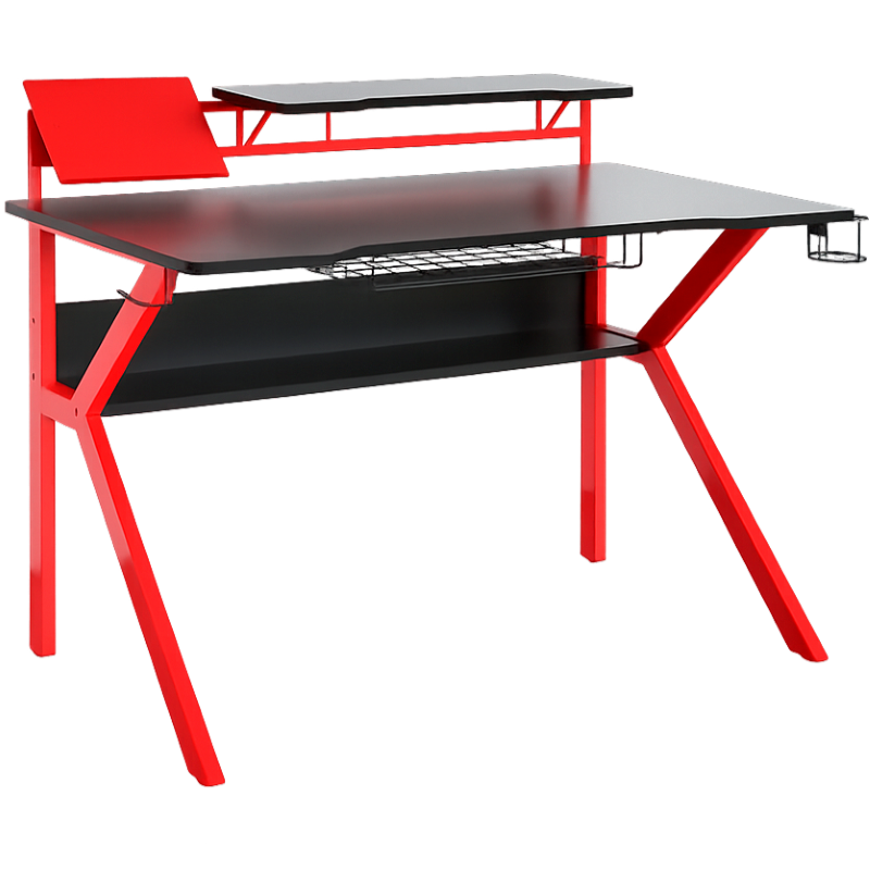 Escritorio Ferrini Color Negro y Rojo