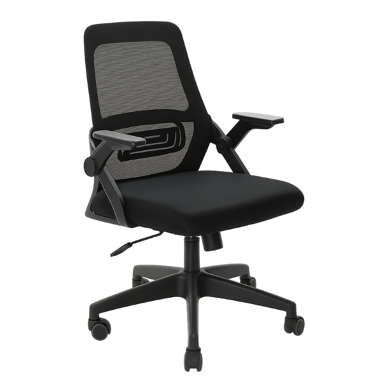 Silla Ejecutiva Ferrini de Color Negro con Brazos Ajusables