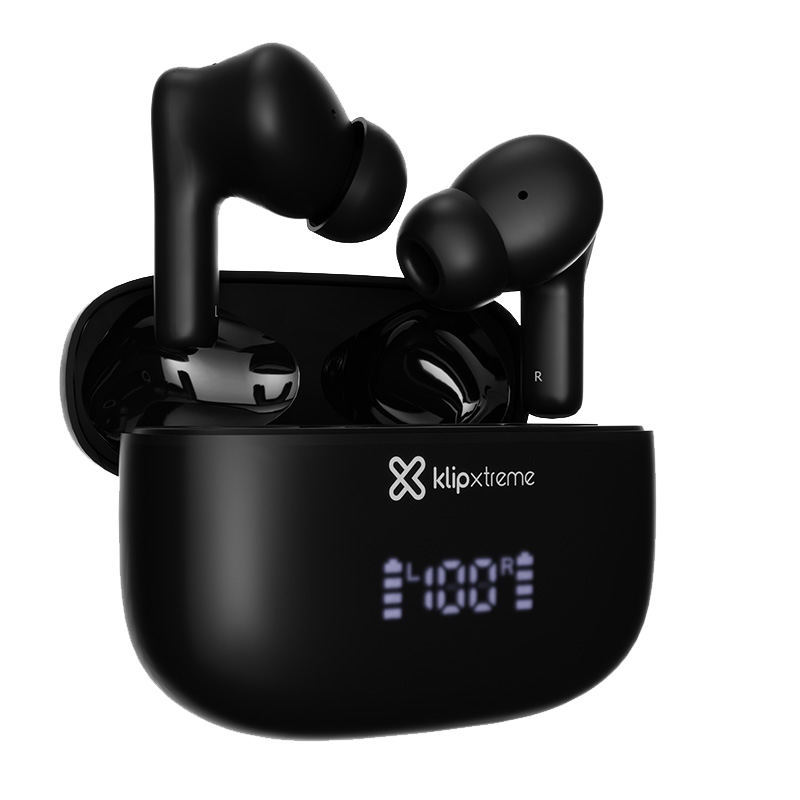 Audífonos Klip Xtreme EdgeBuds Ultra Black de Color Negro
