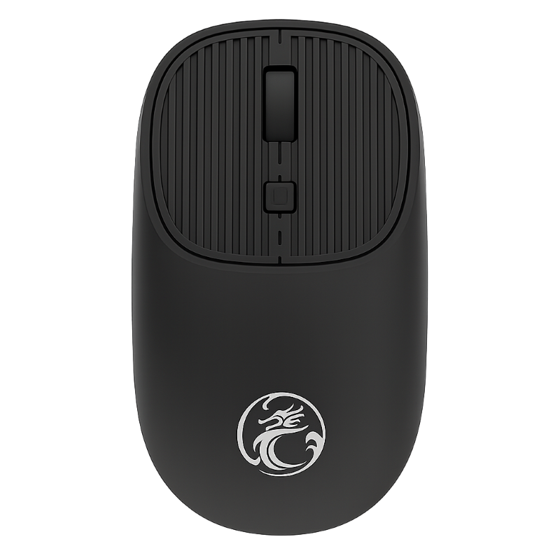 Mouse Inalámbrico y Recargable iMice G4 Black de Color Negro
