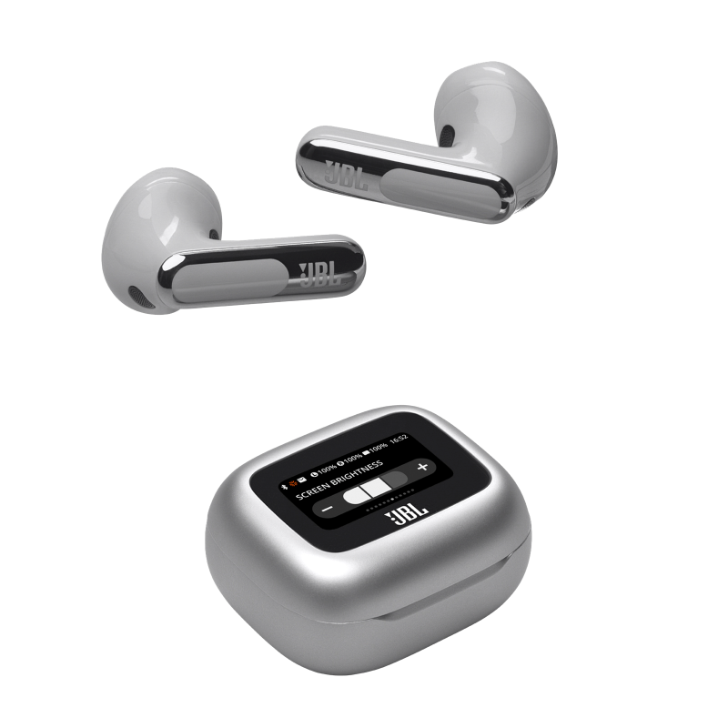 Audífonos Bluetooth JBL Live Flex 3 Silver de Color Plateado