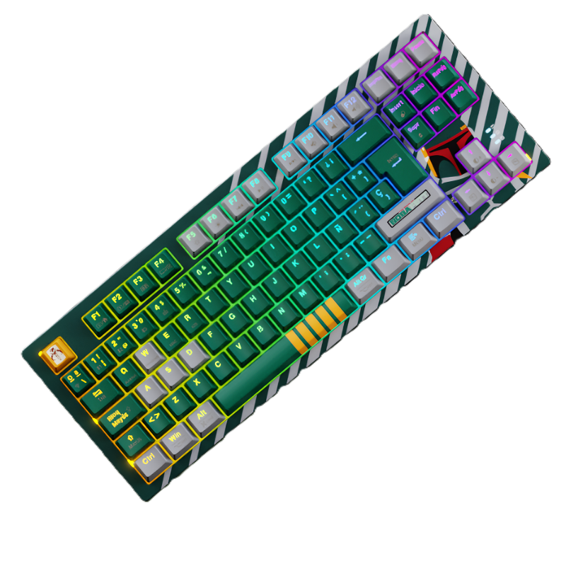 Teclado Mecánico e Inalámbrico Primus Ballista 82T Boba Fett