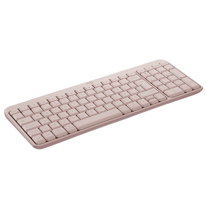 Teclado Bluetooth Logitech K250 Pink de Color Rosado
