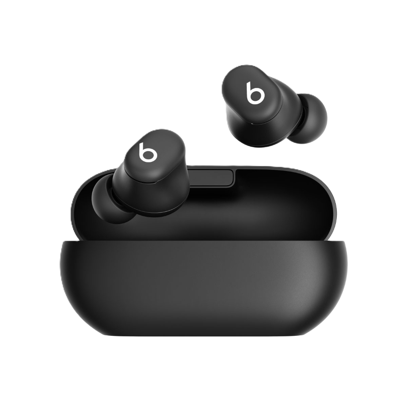 Audífonos Bluetooth beats Solo Buds Black de Color Negro Mate