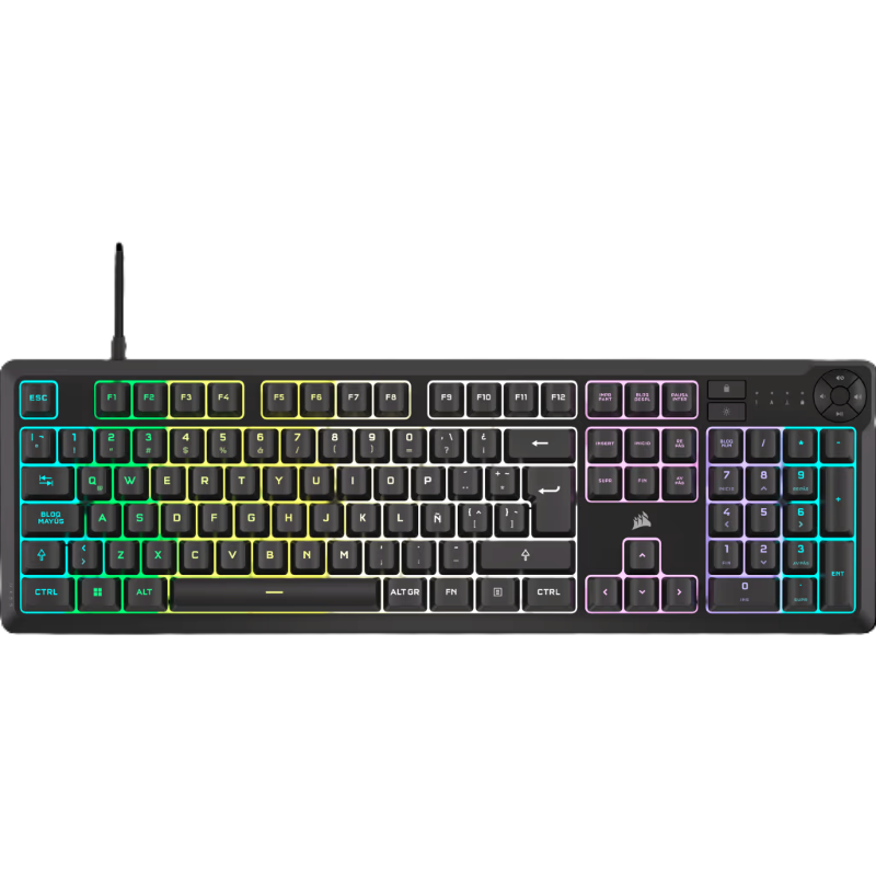 Teclado Gamer Mecánico Corsair K55 Core de Cable USB-A con RGB