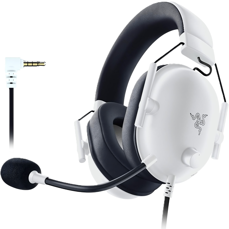 Audífonos Gamer Razer BlackShark V2 X White de Color Blanco