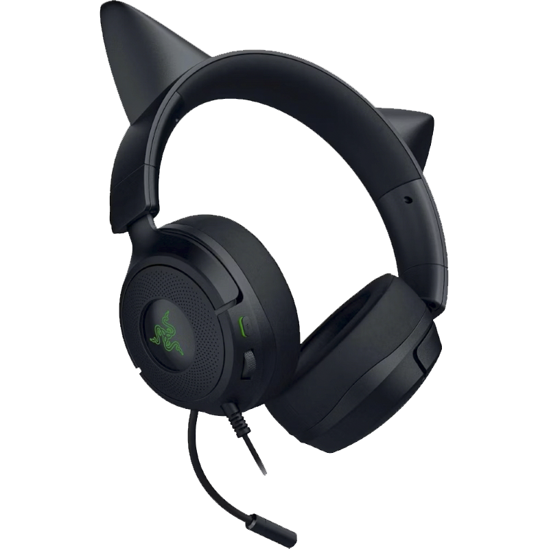 Audífonos Gamer Razer Kraken Kitty V3 X Black Color Negro con Cable