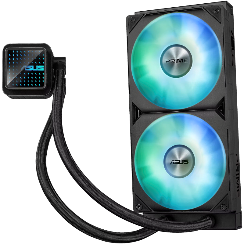 Enfriamiento Líquido Asus PRIME LC 240 ARGB Negro de 2 Ventiladores