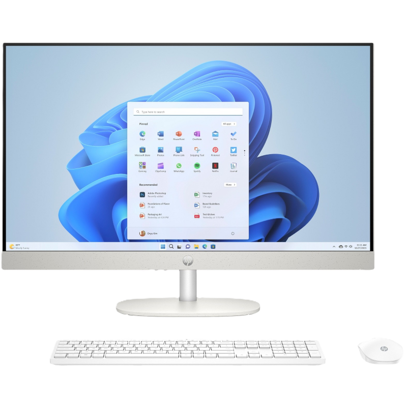 Computadora de Escritorio Todo en Uno HP 27-cr0250la Blanco Nácar