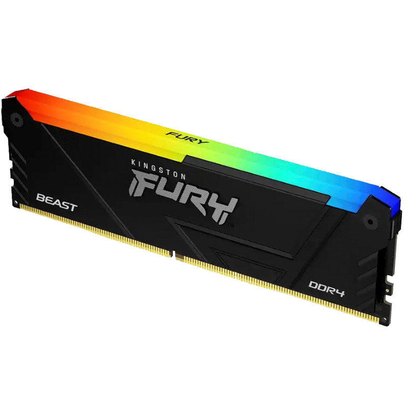 Memoria RAM DIMM DDR4 Kingston Fury Beast RGB de 8 GB a 3200 Mhz