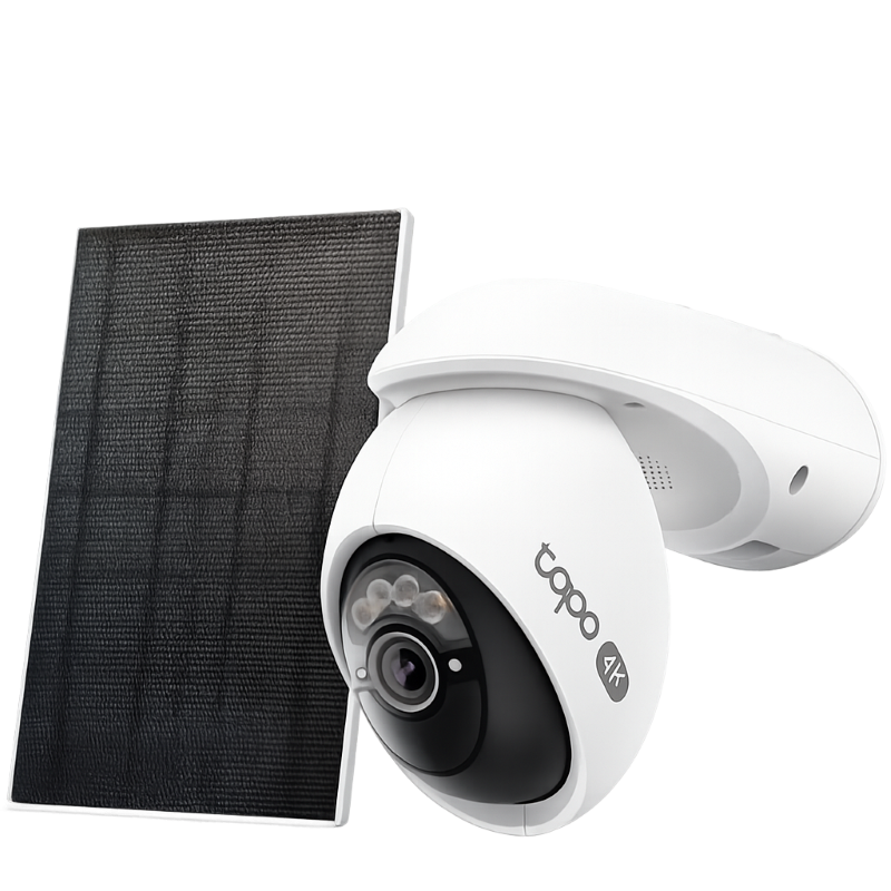 [0170500810] Cámara de Seguridad Wi-Fi para Exteriores Motorizada con Panel Solar TP-Link Tapo C660 KIT