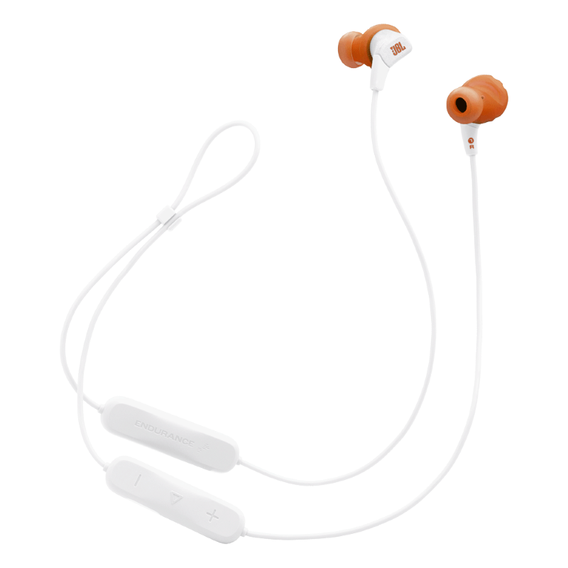 Audífonos Bluetooth JBL Endurance Run 3 Wireless de Color Blanco