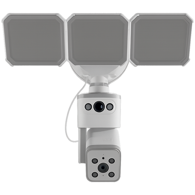 Cámara de Seguridad Wi-Fi Nexxt de Doble Lente y Reflector para Exterior