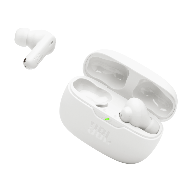 Audífonos Bluetooth JBL Vibe Beam 2 White de Color Blanco