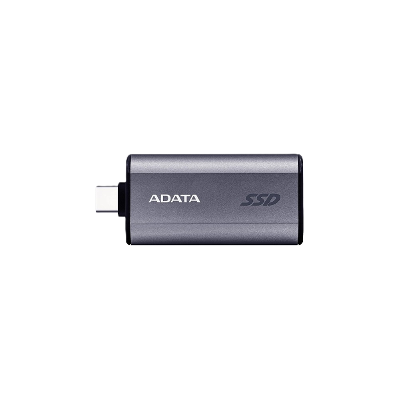 Unidad de Estado Sólido Externa Adata SC750-1000G-CCBK Titanium Black Color Negro Titanio de 1 TB