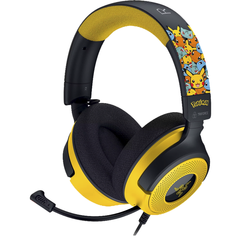 Audífonos Gamer Razer Kraken V4 X Pokémon Edition Cable USB-C