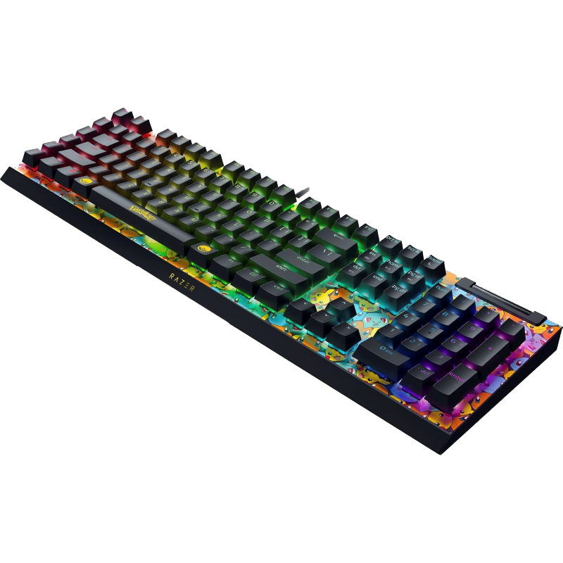 Teclado Gamer Mecánico Razer BlackWidow V4 X Pokémon Edition
