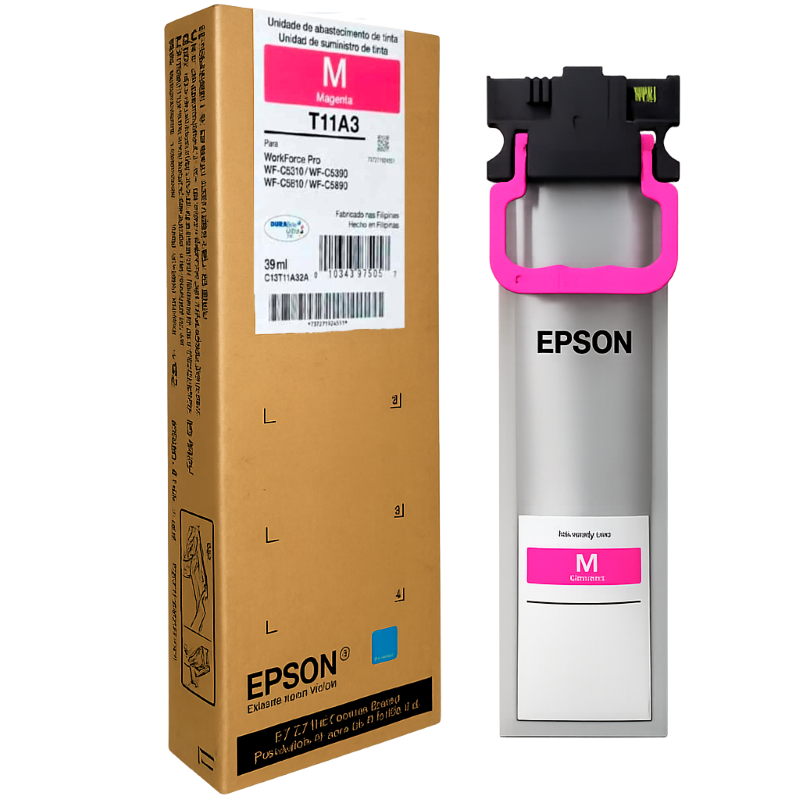 Bolsa de Tinta Epson T11A320-AL Magenta de 39 ml.