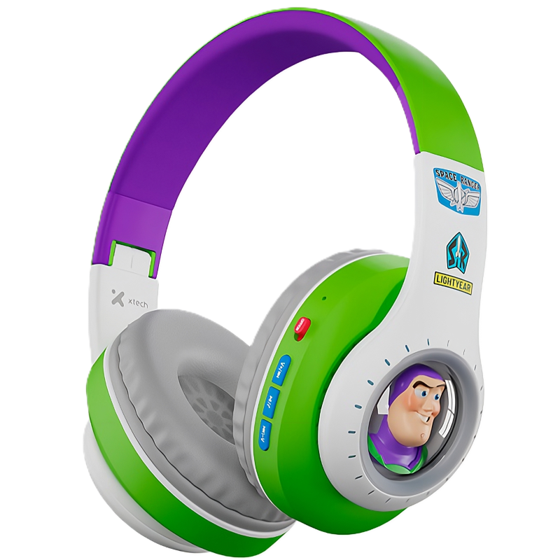 Audífonos Bluetooth Iluminados Xtech Toy Story 5 Buzz Lightyear