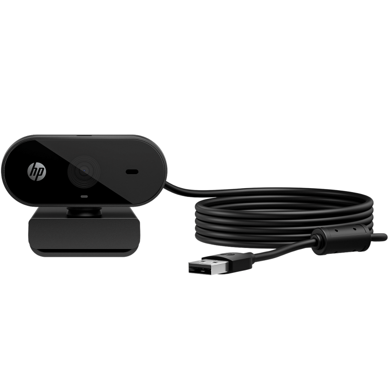 Cámara Web HP 320 FHD Black de Color Negro con Cable USB-A