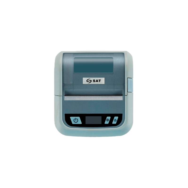 Impresora Térmica Recargable Bluetooth SAT AF330 de Color Gris de Punto de Venta para Recibos