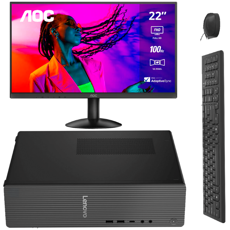 Computadora de Escritorio Lenovo IdeaCentre Tower 08IRR9 + Monitor
