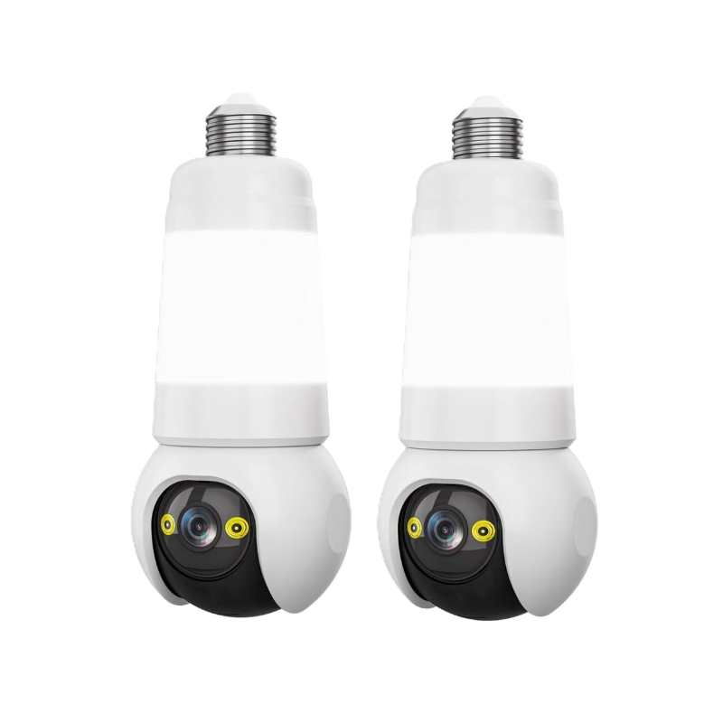 Kit de 2 Bombillas con Cámaras de Vigilancia NexHT Wi-Fi Motorizadas
