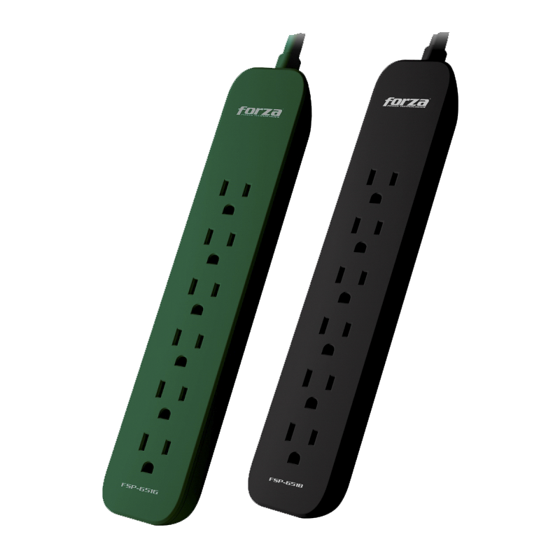 Pack de 2 Supresores de Picos con Proteccción de Sobretensión Forza