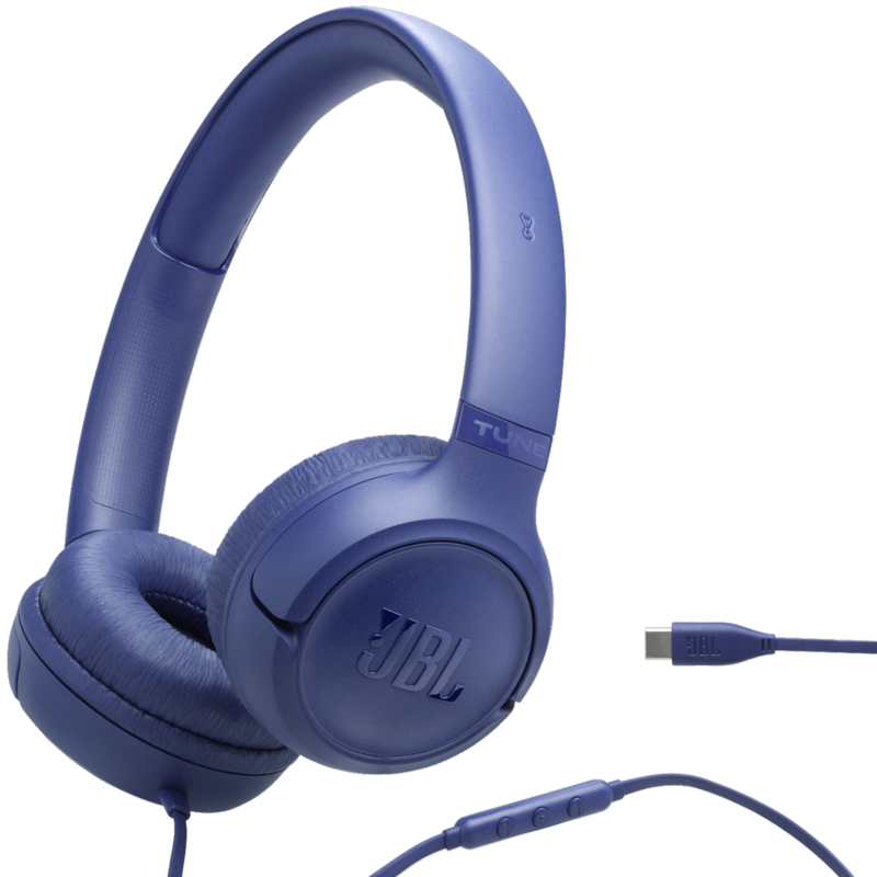 Audífonos JBL Tune 530C Blue de Color Azul con Cable USB-C