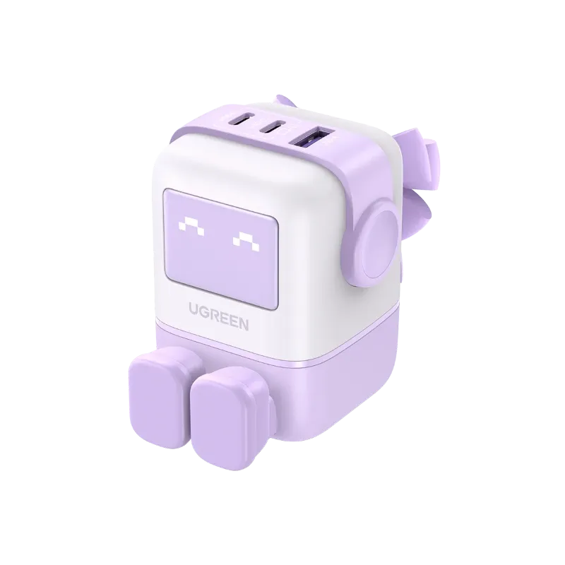 Adaptador de Corriente Ugreen Uno RG Robo Purple 65 Watts