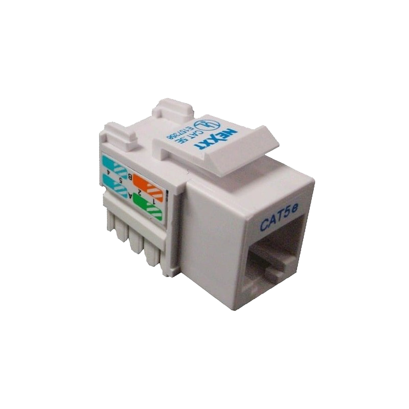 Módulo Jack de Red (Keystone) RJ45 CAT5E Nexxt de Color Gris