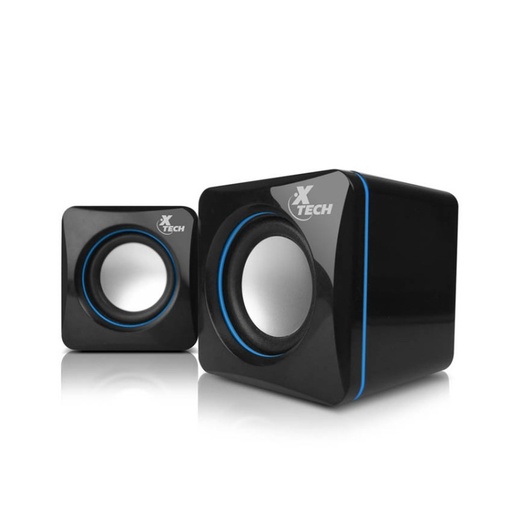 [XTS-110] Mini Parlantes Estéreo Xtech con Alimentación USB para Computadora