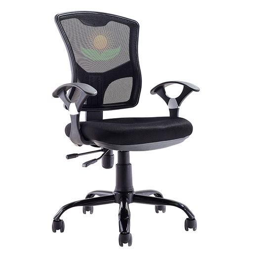 [DC-43] Silla Secretarial con Respaldo Ergonómico Dorasol Color Negro