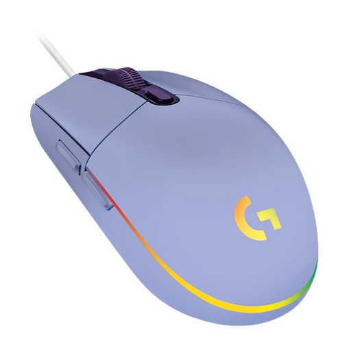 [910-005851] ​Mouse Gamer Logitech G G203 de Color Lila con Cable USB-A